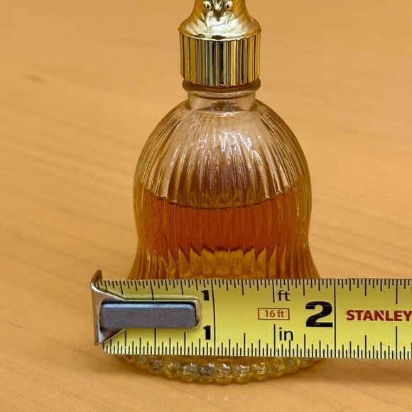vintage Avon Fragrance Bell Brocade Cologne decanter with original cologne - Picture 3 of 4